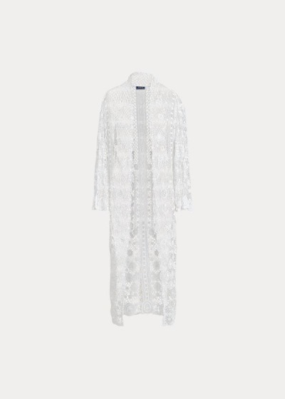 Sueter Polo Ralph Lauren Mujer Blancos - Cotton Lace Duster - FKMZJ2569